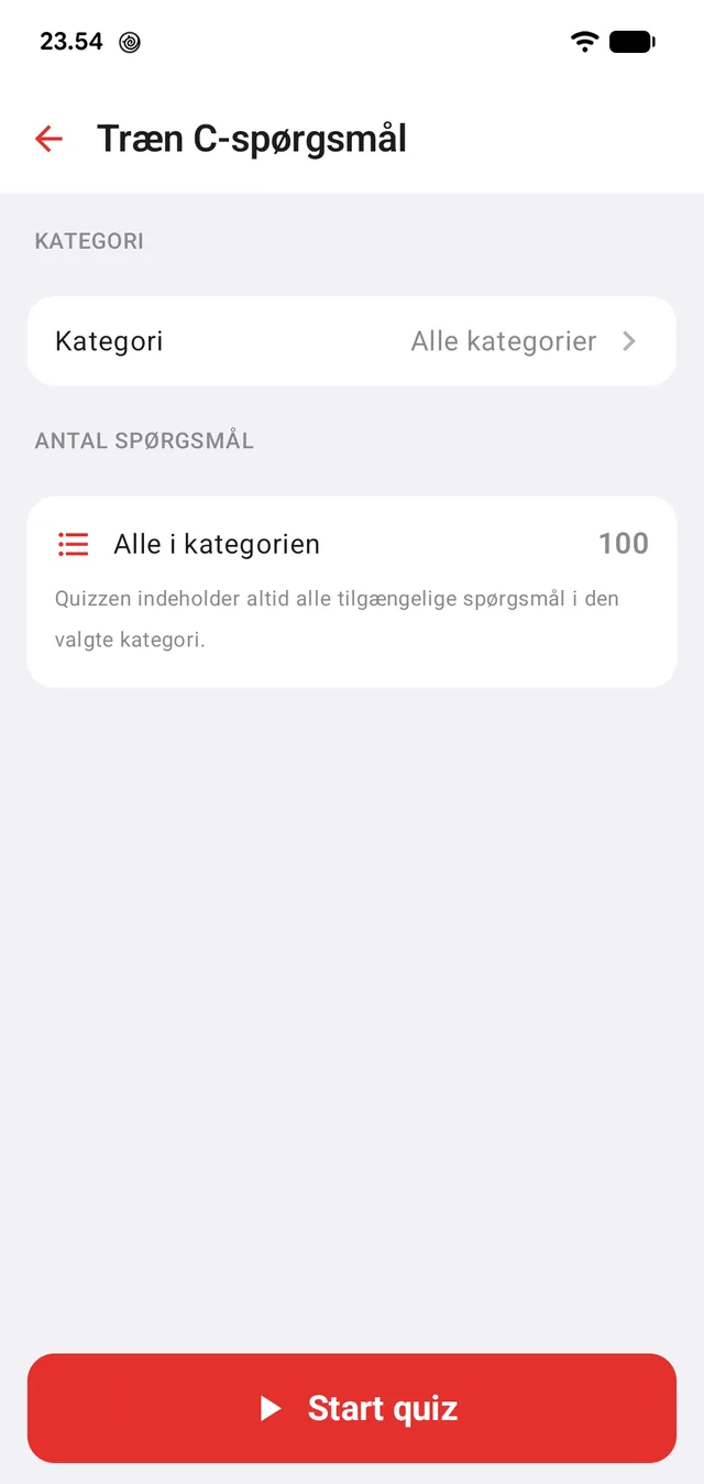 Vælg kategori — eller tag hele banken.