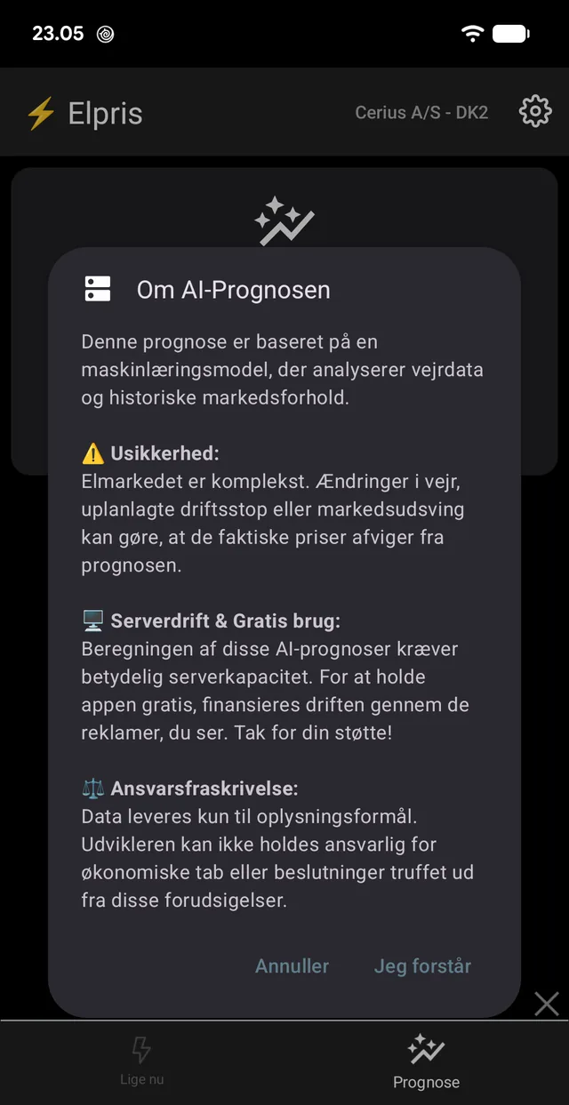 Forbeholdet står før prognosen, ikke efter: estimater, ikke priser.