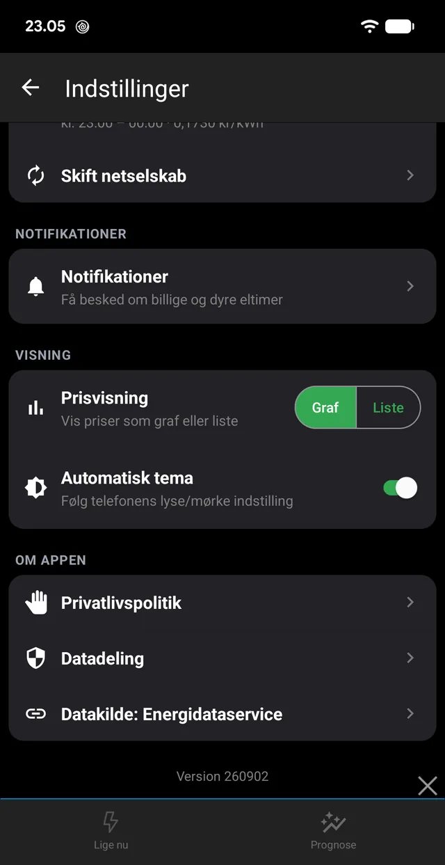 Visning og notifikationer